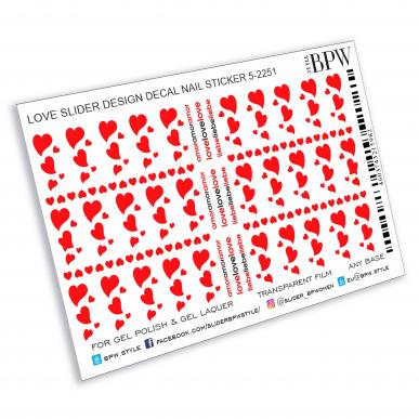 Слайдер дизайн Красные сердечки микс 4 из каталога Цветные на любой фон в интернет-магазине BPW.style