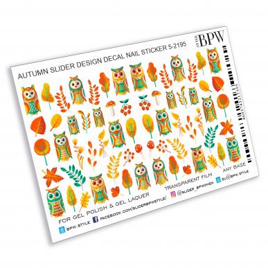 Слайдер дизайн Осенние совы из каталога Цветные на любой фон в интернет-магазине BPW.style