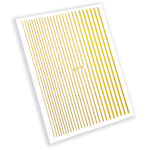 Гибкая силиконовая лента для дизайна ногтей, золото из каталога Гибкая силиконовая лента в интернет-магазине BPW.style