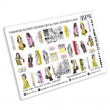 Слайдер-дизайн Девушки на стиле из каталога Цветные на любой фон в интернет-магазине BPW.style