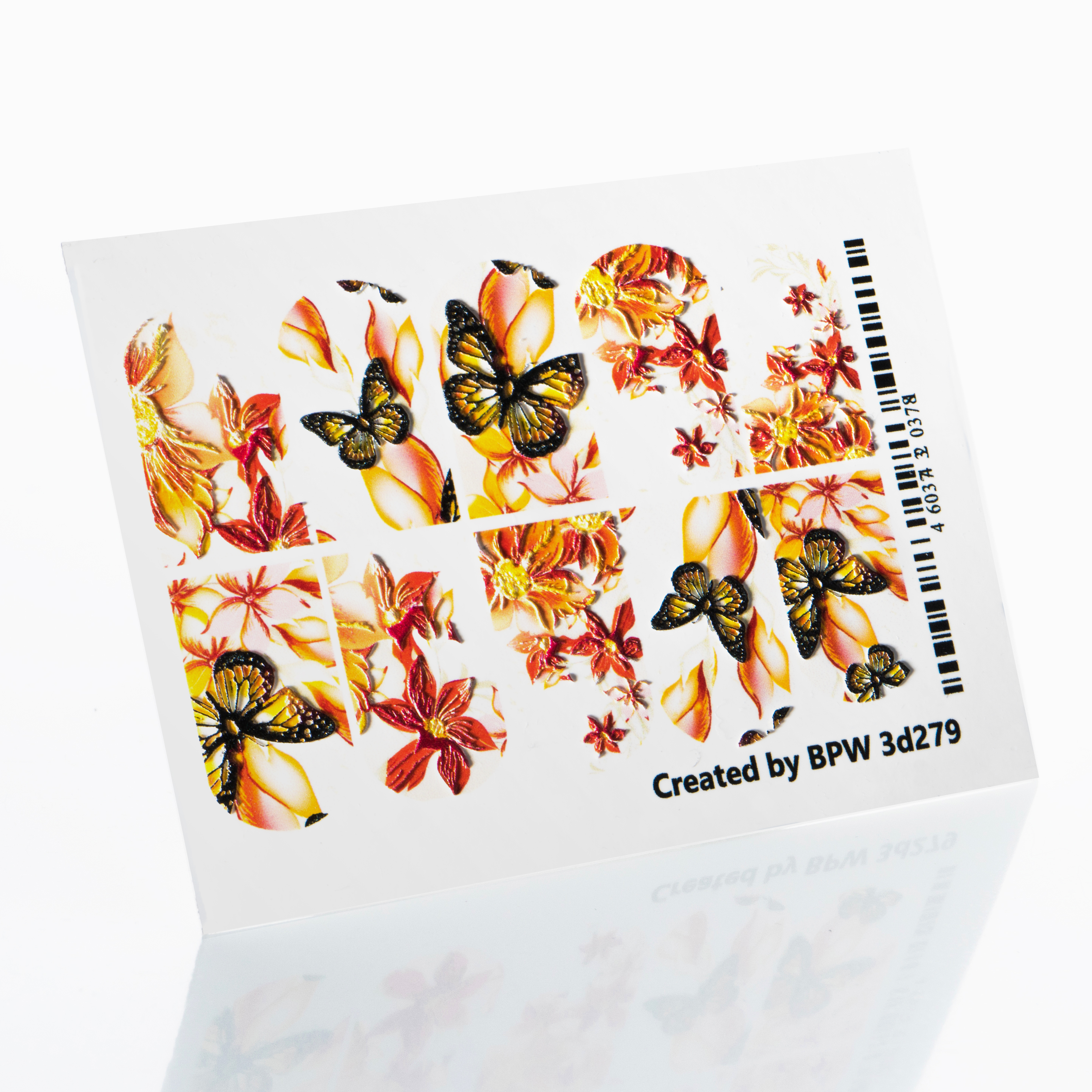 Слайдер-дизайн 3D Бабочки на желтых цветах из каталога 3D слайдеры в интернет-магазине BPW.style