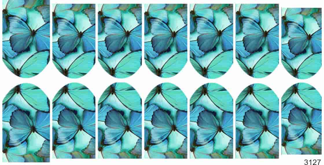 Слайдер-дизайн Голубые бабочки из каталога Цветные на светлый фон в интернет-магазине BPW.style