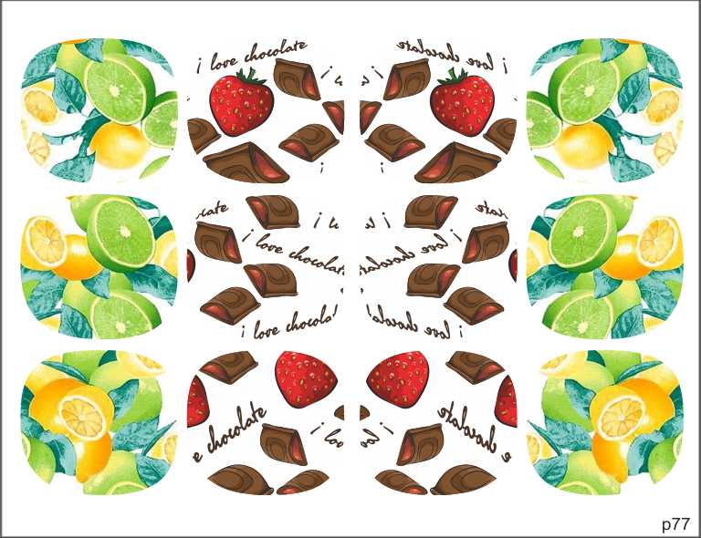 Слайдер-дизайн Микс фрукты из каталога Цветные на светлый фон в интернет-магазине BPW.style