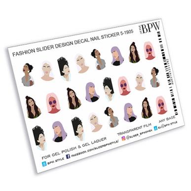 Слайдер-дизайн Лица из каталога Цветные на любой фон в интернет-магазине BPW.style