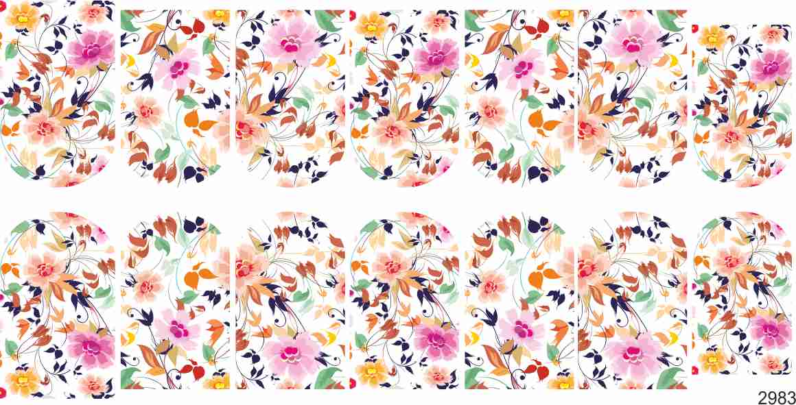 Слайдер-дизайн Мелкие цветы из каталога Цветные на светлый фон в интернет-магазине BPW.style