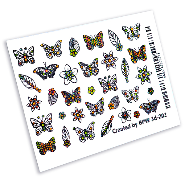 Слайдер-дизайн 3d Бабочки из каталога Новинки Весна/Лето в интернет-магазине BPW.style