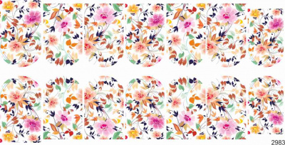 Слайдер-дизайн Мелкие цветы из каталога Цветные на светлый фон, в интернет-магазине BPW.style