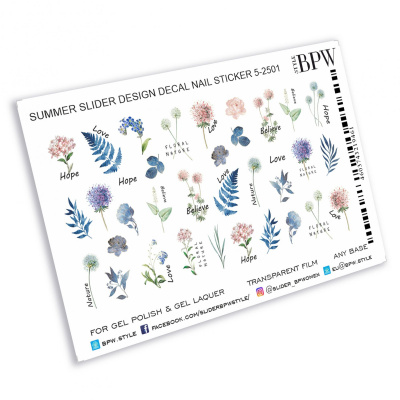 Слайдер-дизайн Floral nature из каталога Цветные на любой фон, в интернет-магазине BPW.style