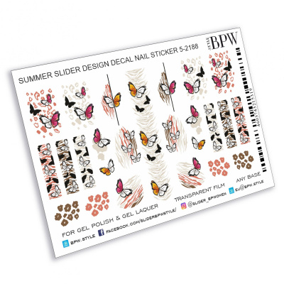Слайдер дизайн Бабочки из каталога Цветные на любой фон, в интернет-магазине BPW.style