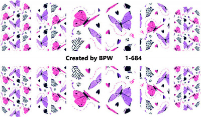 Слайдер-дизайн Бабочки из каталога Цветные на светлый фон, в интернет-магазине BPW.style