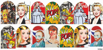 Слайдер-дизайн Pop art из каталога Цветные на светлый фон, в интернет-магазине BPW.style