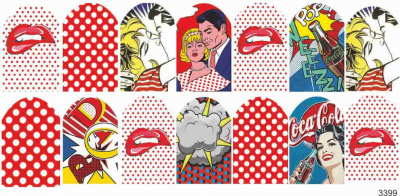 Слайдер-дизайн Комикс Pop Art из каталога Цветные на светлый фон, в интернет-магазине BPW.style