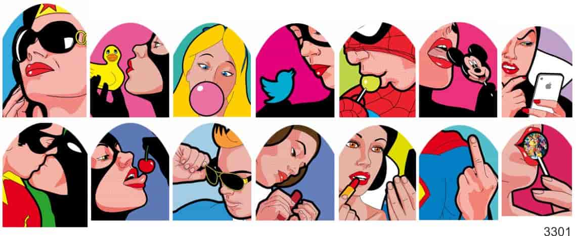 Слайдер-дизайн Комикс из каталога Цветные на светлый фон в интернет-магазине BPW.style