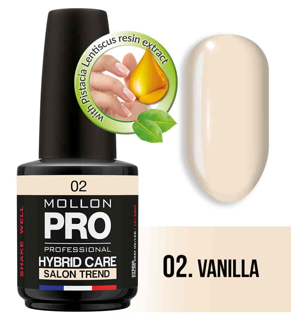 Гель-лак для ногтей HYBRID CARE SALON TREND UV/LED №002 из каталога Гель-лак Mollon Pro в интернет-магазине BPW.style