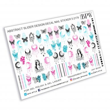 Слайдер дизайн Бабочки розовые и голубые из каталога Цветные на любой фон в интернет-магазине BPW.style