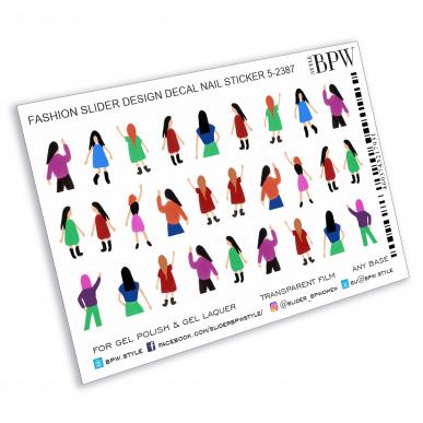 Слайдер-дизайн Девушки из каталога Цветные на любой фон в интернет-магазине BPW.style
