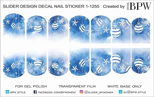 Слайдер-дизайн Зимний с украшениями из каталога Цветные на светлый фон в интернет-магазине BPW.style
