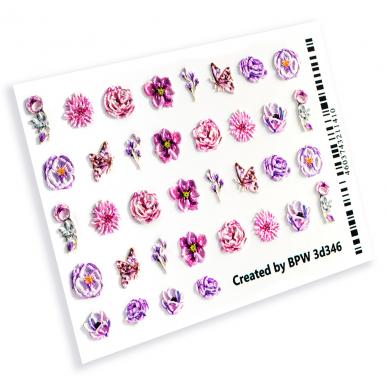 Слайдер-дизайн 3D Сиреневые цветы из каталога 3D слайдеры в интернет-магазине BPW.style