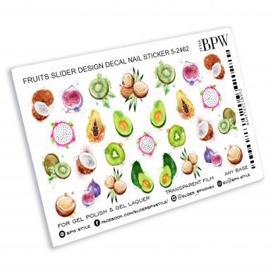 Слайдер-дизайн Акварельные фрукты из каталога Цветные на любой фон в интернет-магазине BPW.style