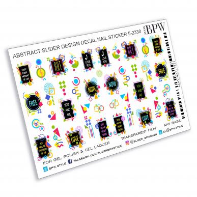 Слайдер-дизайн Абстрактный с надписями из каталога Цветные на любой фон в интернет-магазине BPW.style