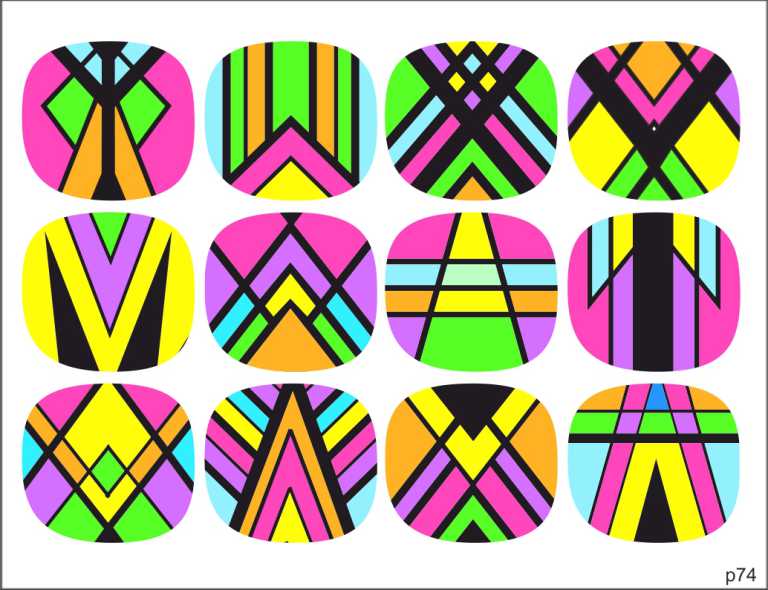 Слайдер-дизайн Яркая геометрия из каталога Цветные на светлый фон в интернет-магазине BPW.style