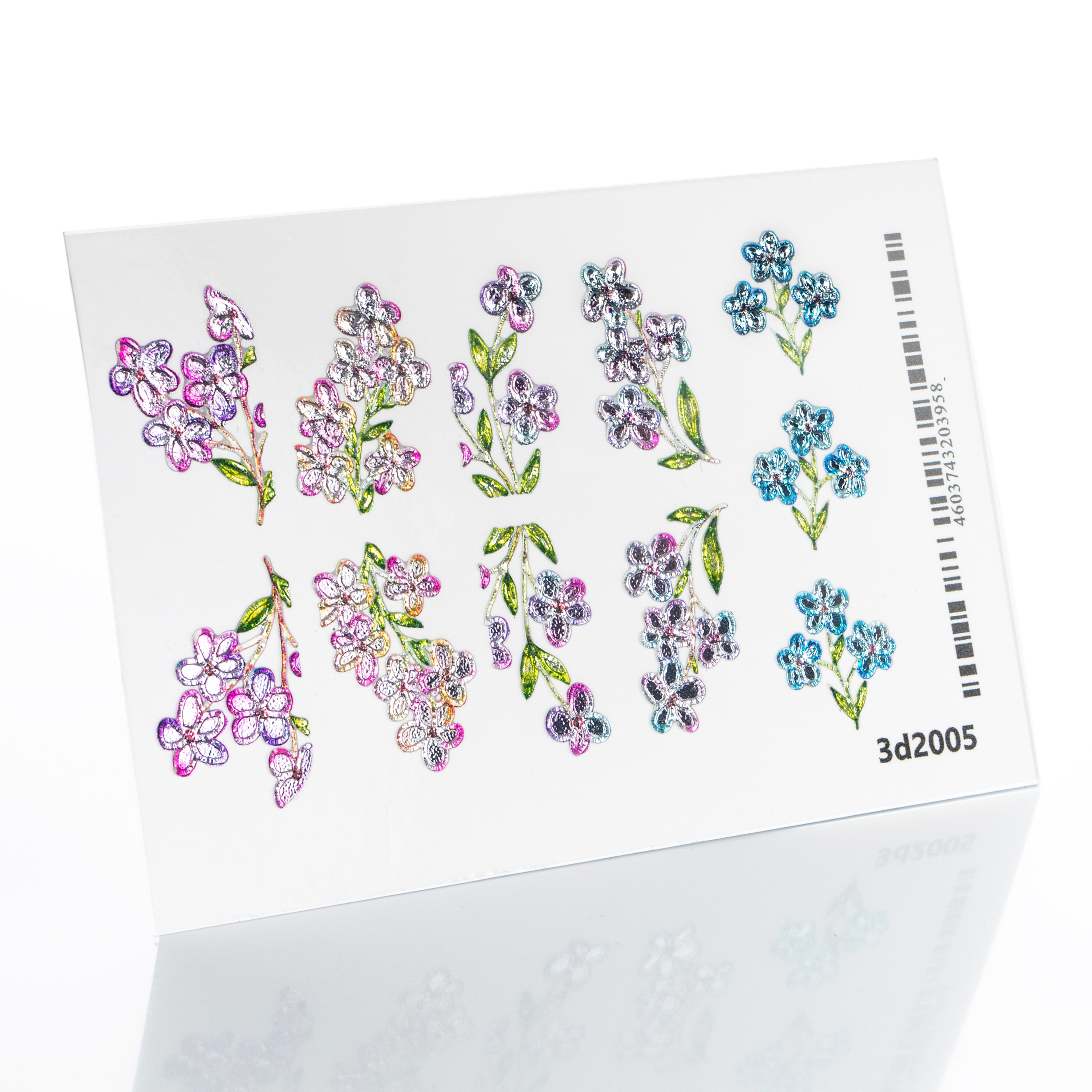 Слайдер-дизайн 3D Хрустальные цветы из каталога 3D слайдеры GLASS EFFECT в интернет-магазине BPW.style