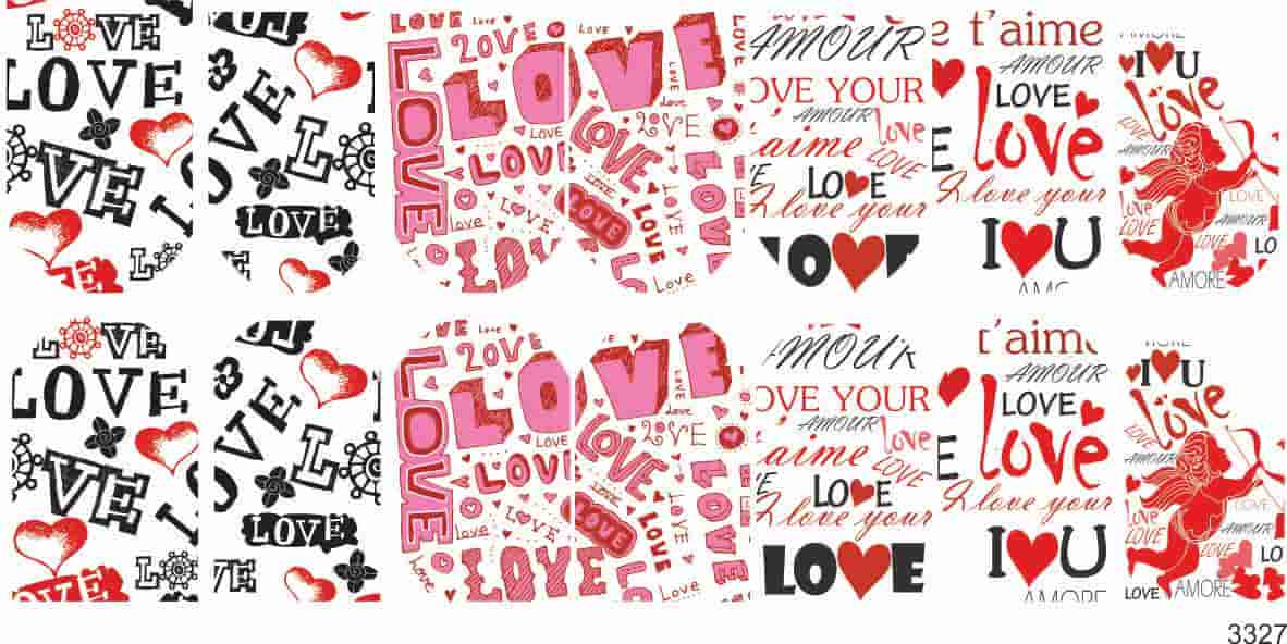 Слайдер-дизайн Love из каталога Цветные на светлый фон в интернет-магазине BPW.style