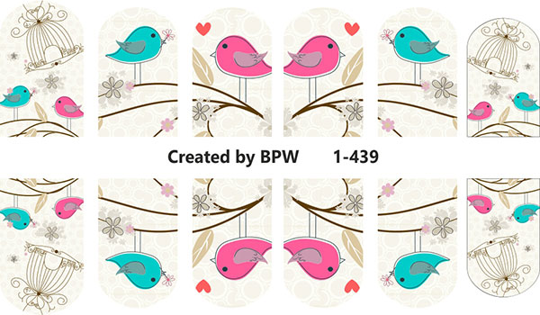 Слайдер-дизайн Птички из каталога Цветные на светлый фон в интернет-магазине BPW.style