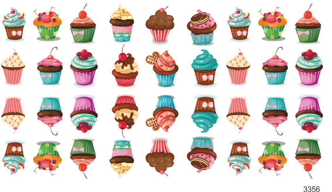 Слайдер-дизайн Пирожные из каталога Цветные на светлый фон в интернет-магазине BPW.style