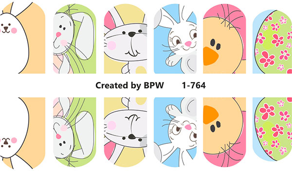 Слайдер-дизайн Кролики из каталога Цветные на светлый фон в интернет-магазине BPW.style