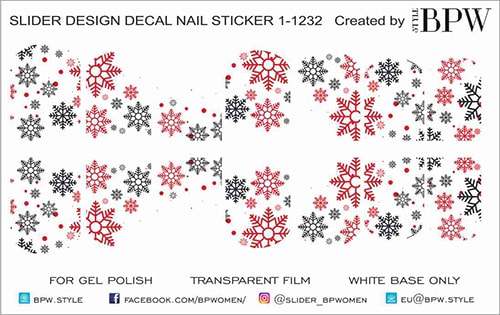 Слайдер-дизайн снежинки из каталога Цветные на светлый фон в интернет-магазине BPW.style