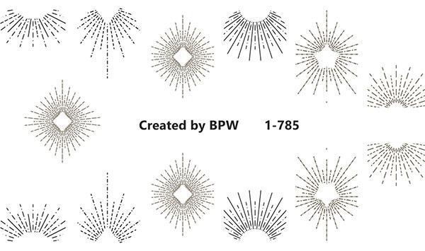 Слайдер-дизайн Черные узоры из каталога Цветные на светлый фон в интернет-магазине BPW.style