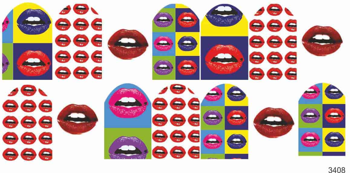 Слайдер-дизайн Pop Art губы из каталога Цветные на светлый фон в интернет-магазине BPW.style
