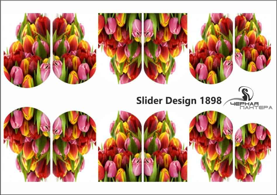 Слайдер-дизайн Тюльпаны из каталога Цветные на светлый фон в интернет-магазине BPW.style