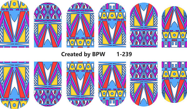 Слайдер-дизайн Орнамент из каталога Цветные на светлый фон в интернет-магазине BPW.style