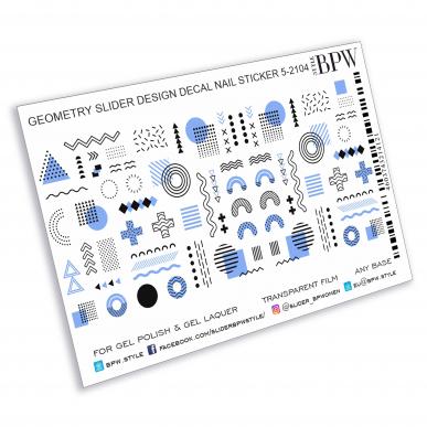 Слайдер-дизайн Геометрия с голубым из каталога Цветные на любой фон в интернет-магазине BPW.style