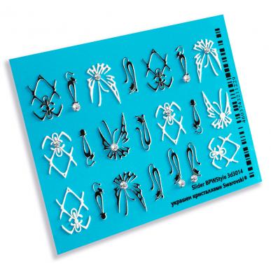Слайдер-дизайн 3D с кристаллами Бабочки и кошки из каталога 3D слайдеры с кристаллами Swarovski в интернет-магазине BPW.style