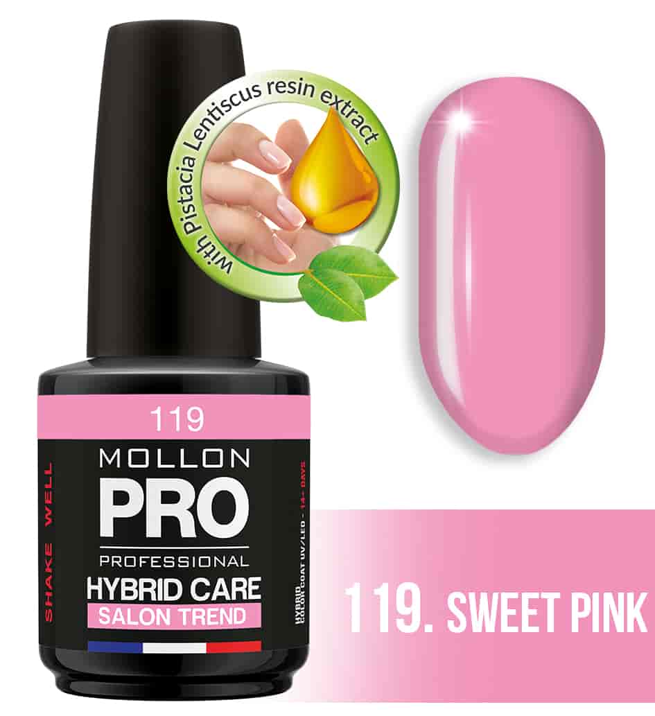 Гель-лак для ногтей HYBRID CARE SALON TREND UV/LED №119 из каталога Гель-лак Mollon Pro в интернет-магазине BPW.style