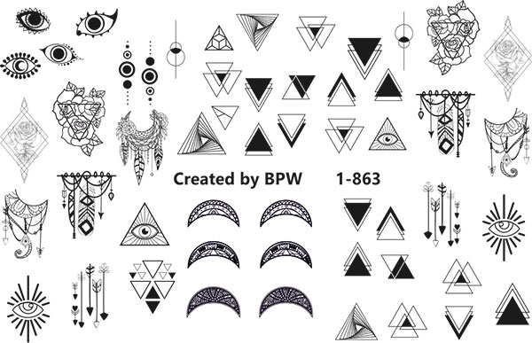 Слайдер-дизайн Геометрия графика из каталога Цветные на светлый фон в интернет-магазине BPW.style