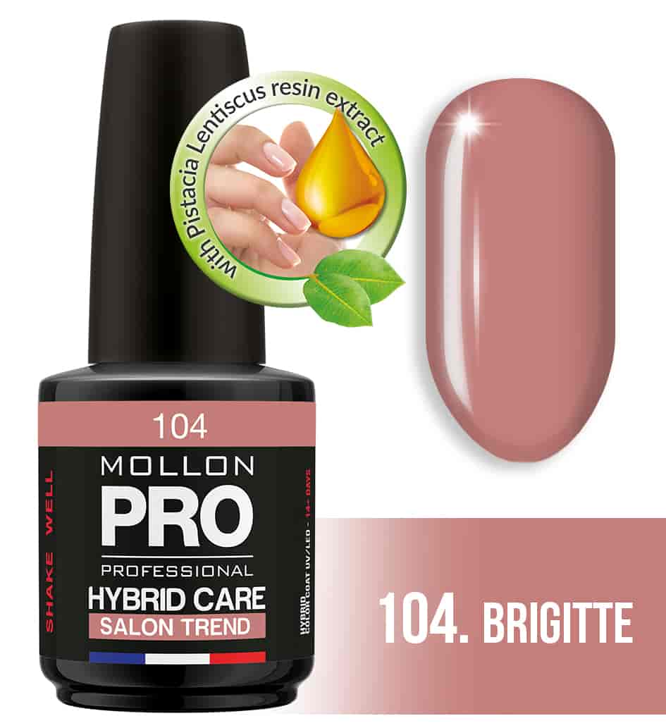 Гель-лак для ногтей HYBRID CARE SALON TREND UV/LED №104 из каталога Гель-лак Mollon Pro в интернет-магазине BPW.style