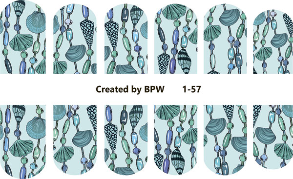 Слайдер-дизайн Морские раковины из каталога Цветные на светлый фон в интернет-магазине BPW.style