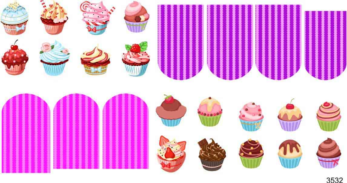 Слайдер-дизайн Кексы из каталога Цветные на светлый фон в интернет-магазине BPW.style