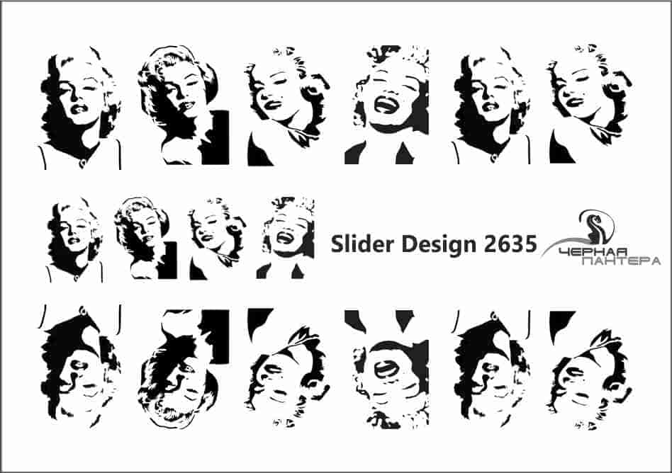 Слайдер-дизайн Мерилин Монро из каталога Цветные на светлый фон в интернет-магазине BPW.style