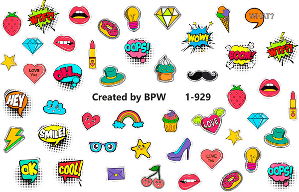 Слайдер-дизайн Мода микс из каталога Цветные на любой фон в интернет-магазине BPW.style