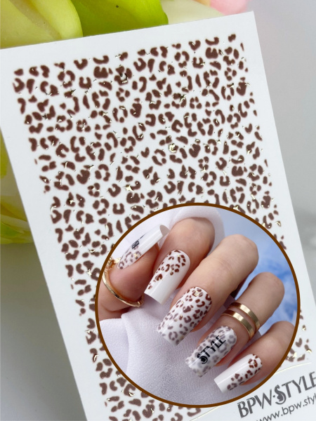 Слайдер-дизайн SPARKLE Леопард сплошной золото из каталога Слайдеры SPARKLE в интернет-магазине BPW.style