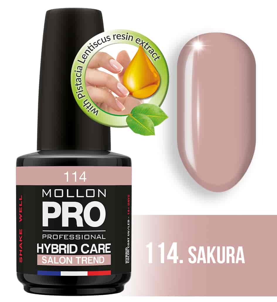 Гель-лак для ногтей HYBRID CARE SALON TREND UV/LED №114 из каталога Гель-лак Mollon Pro в интернет-магазине BPW.style
