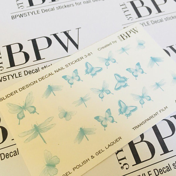 Слайдер дизайн градиент Бабочки бирюза из каталога Цветные на любой фон в интернет-магазине BPW.style