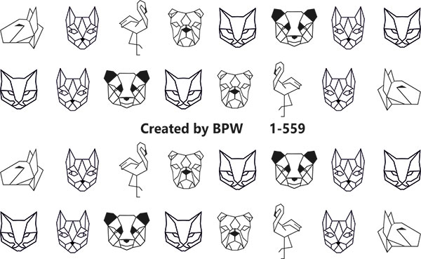 Слайдер-дизайн Животные из каталога Цветные на светлый фон в интернет-магазине BPW.style