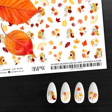 Гранд-слайдер Абстрактный с девушками осень из каталога Серия GRANDE в интернет-магазине BPW.style