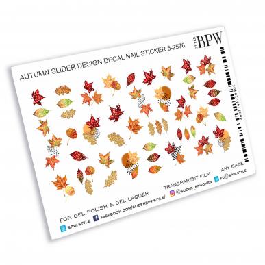 Слайдер-дизайн Осенние листочки из каталога Цветные на любой фон в интернет-магазине BPW.style